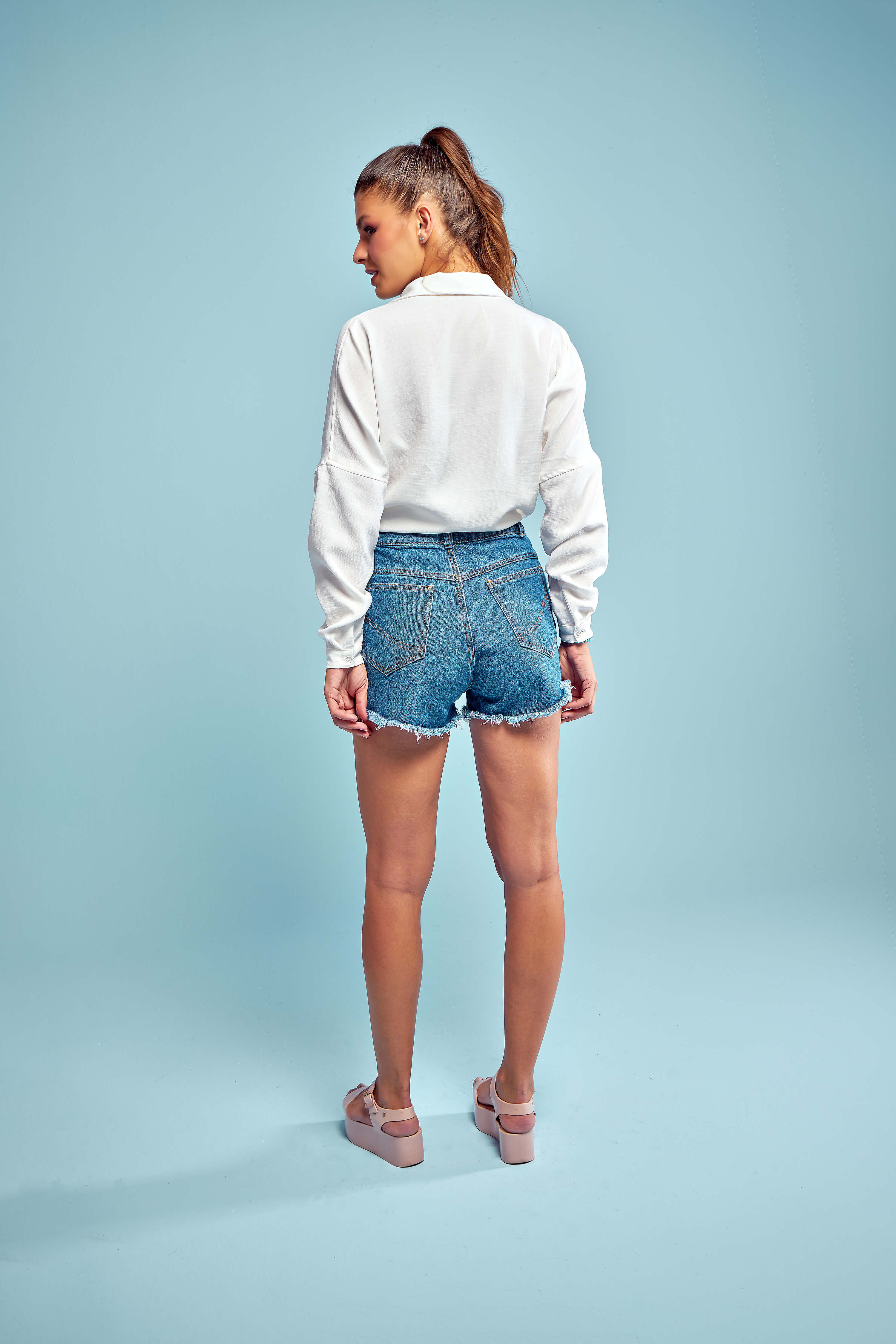 Bella Wave Denim Short - New Collection Desire Denim 